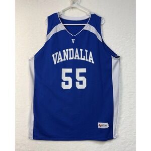 Harv-al Vandalism‎ Basketball Jersey #55 Mens Sz XL Blue White Logo